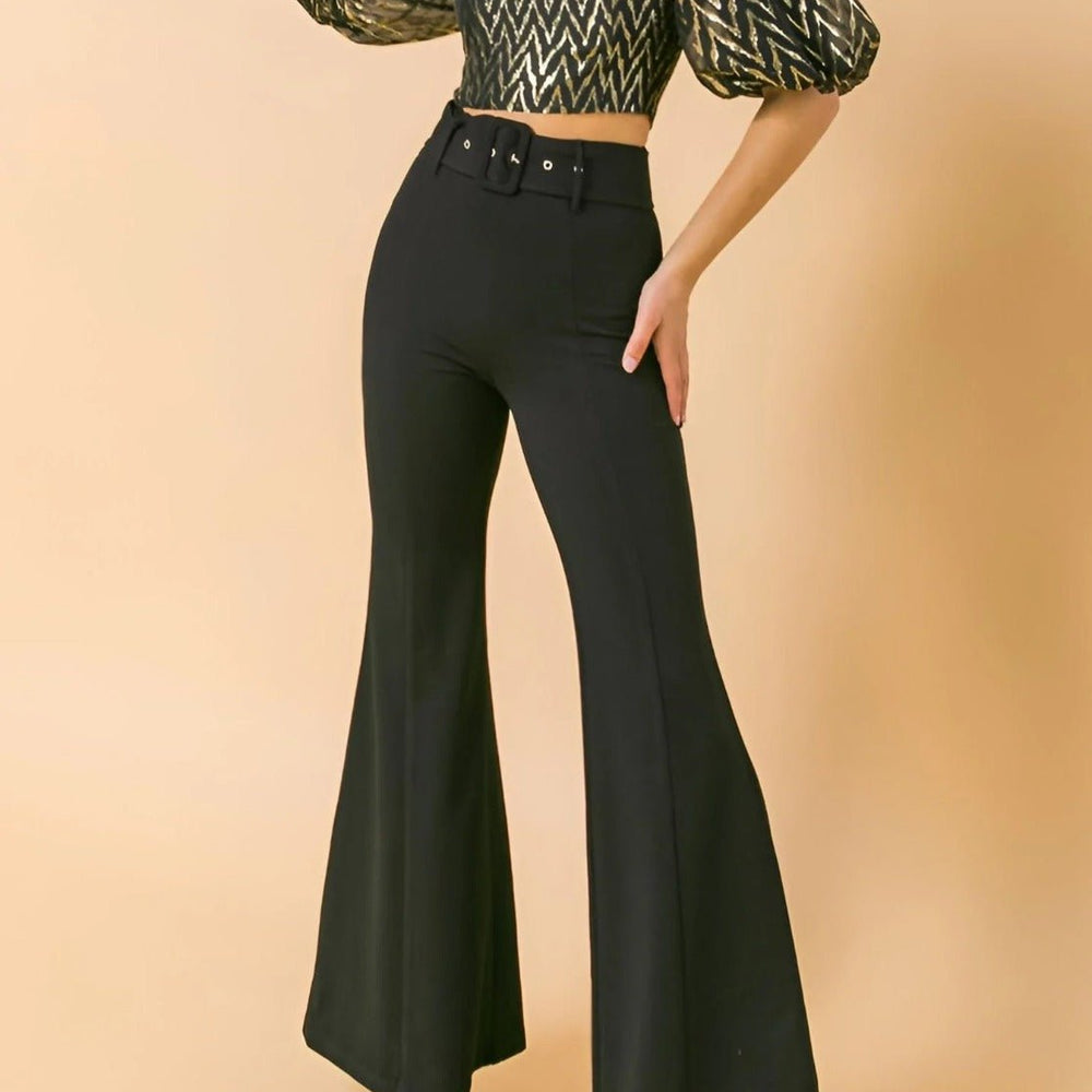 
                  
                    Pantaloni Zampa Eleganti Con Cintura Inclusa - Regina Store By Centparadise
                  
                