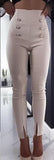 Pantaloni Skinny a Vita Alta con Bottoni Decorativi - Regina Store By Centparadise
